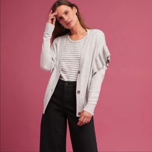 Revolve LINE & DOT Eulalia gray hull cardigan sweater